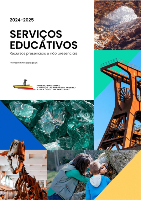 Geoparque Açores - Guia de Serviços Educativos 2024-2025 | Parceiros do Roteiro de Minas e Pontos de Interesse Mineiro e Geológico de Portugal